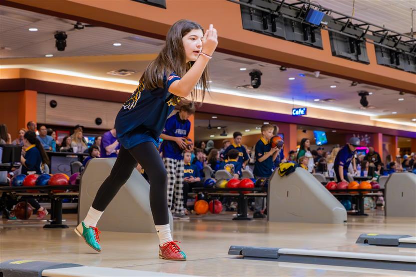 Students bowl